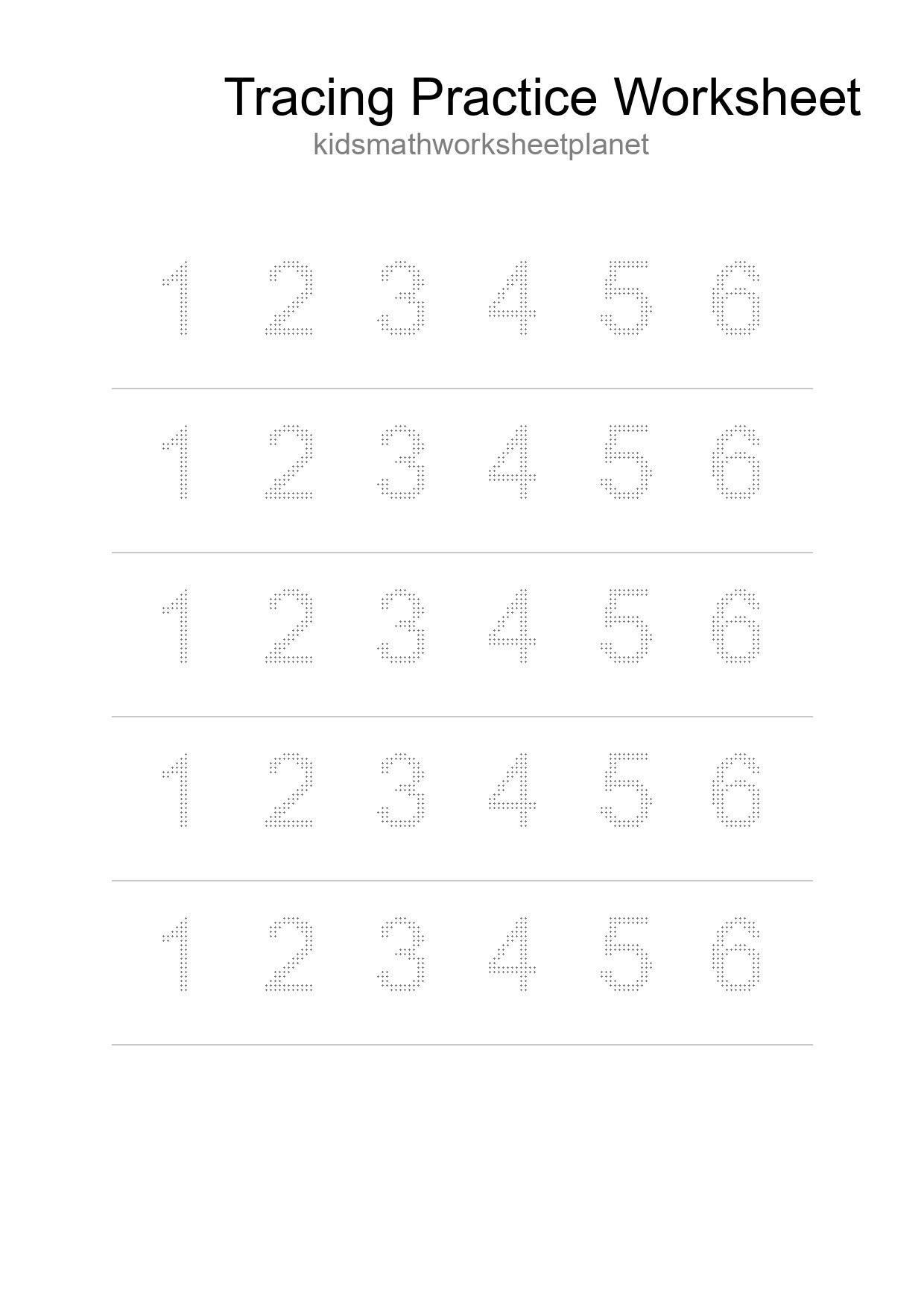 Printable Tracing Worksheet For Kids - Part 98